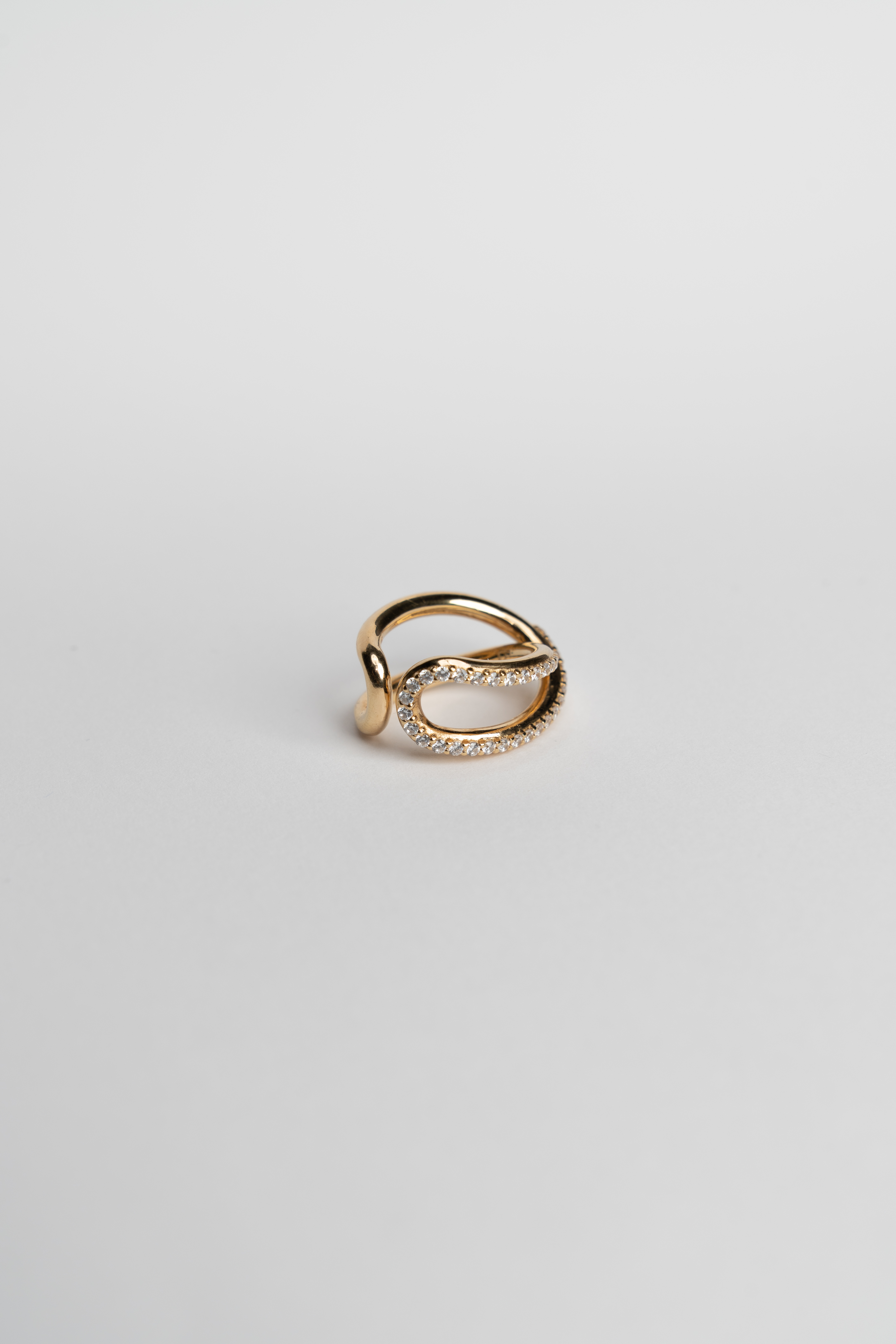 18k yellow gold ring with 0,8ct diamonds VS1-0
