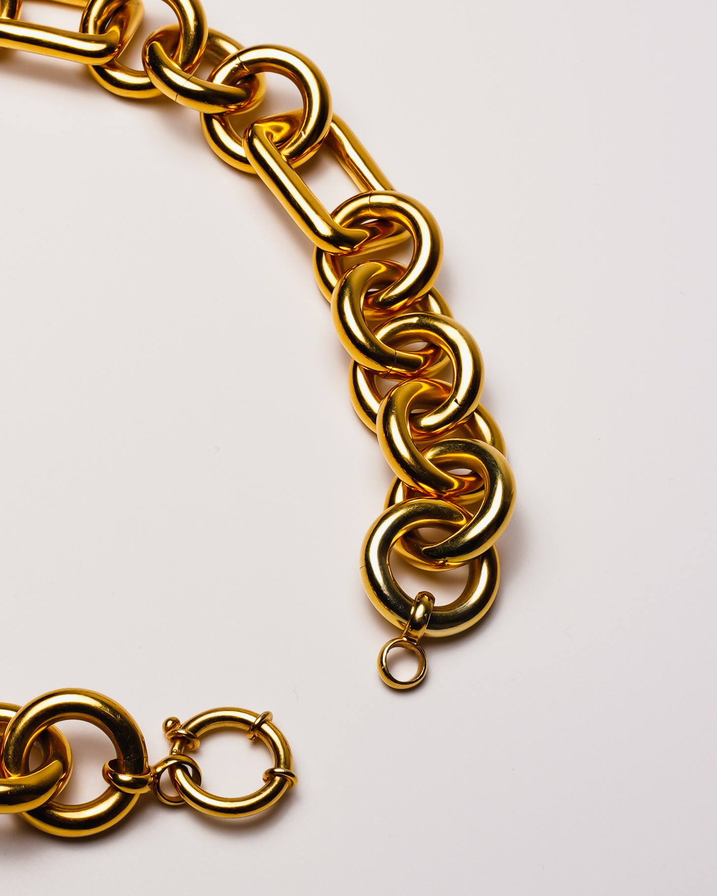 24K yellow gold vermeil necklace in 925 silver