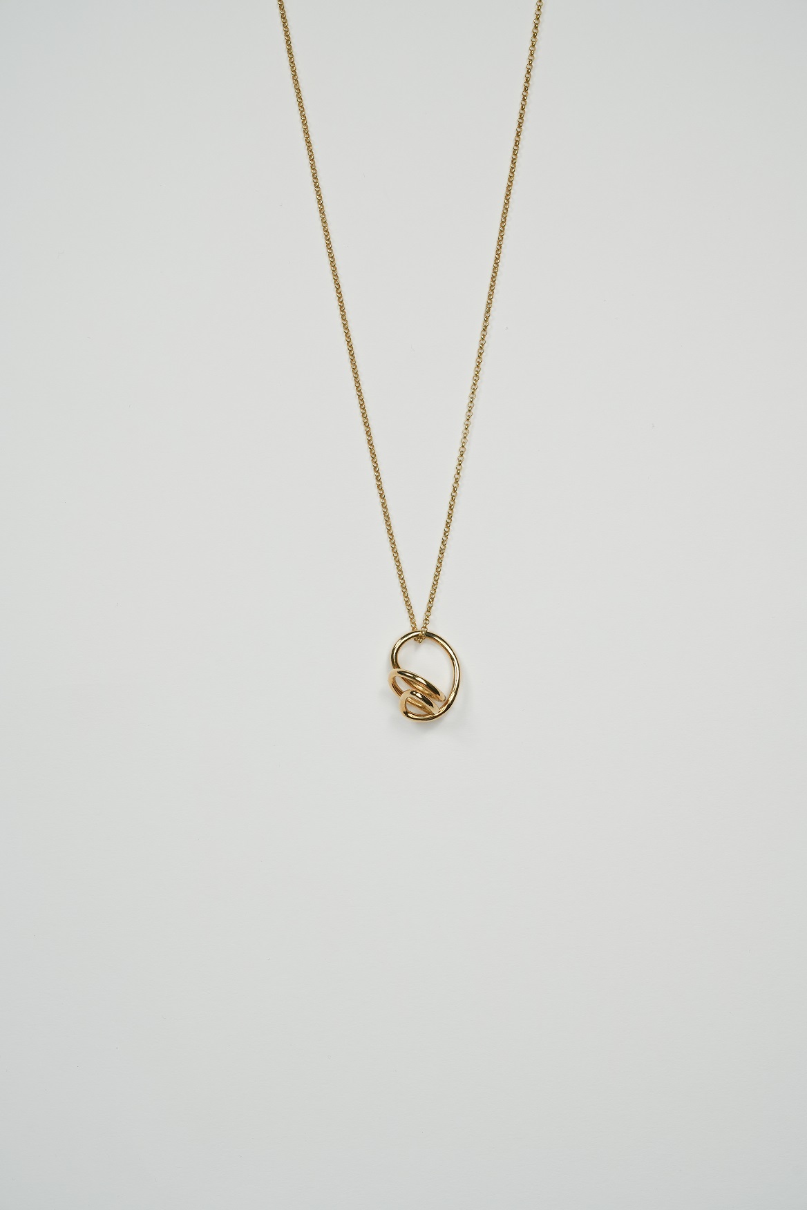 24k yellow gold vermeil pendant in 925 silver and chain-0