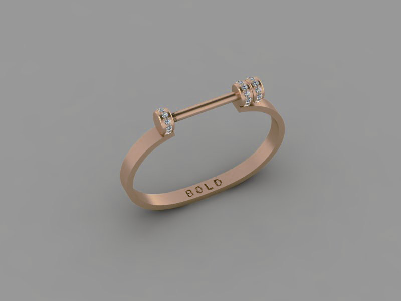 18k rose gold bracelet with 1ct diamonds VSS1-0